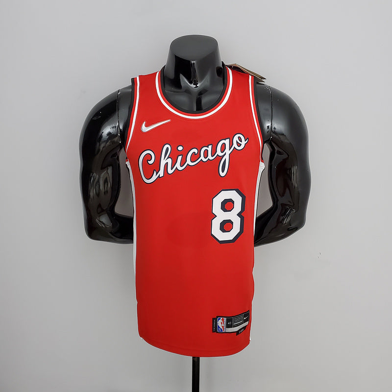 CAMISA CHICAGO BULLS - VERMELHA COM NIKE BRILHANTE - CITY EDITION 75TH ANNIVERSARY - 2022