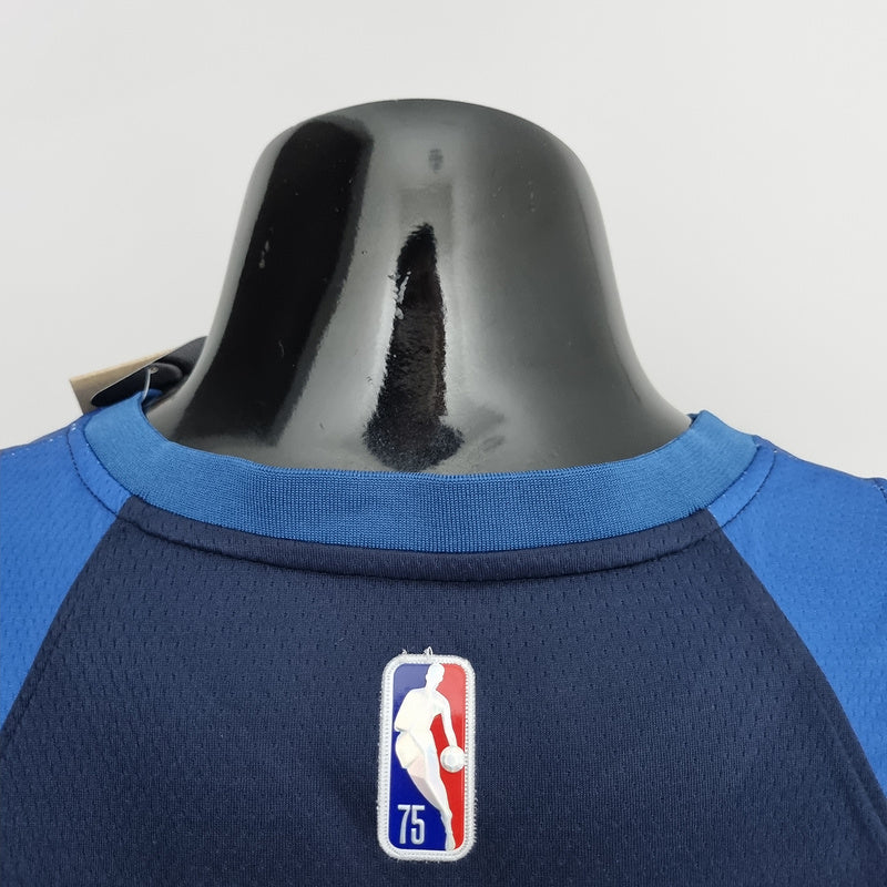 CAMISA MINNESOTA TIMBERWOLVES - AZUL COM NIKE BRILHANTE - CITY EDITION 75TH ANNIVERSARY - 2022