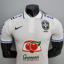 Carregar imagem no visualizador da galeria, CAMISA BRASIL - BRANCA - PÓLO - TORCEDOR - 21/22
