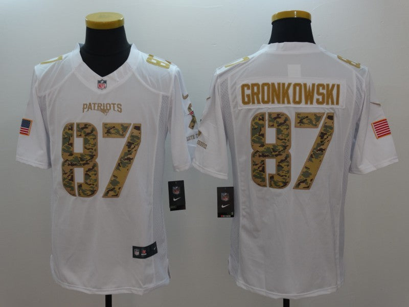 CAMISA  NEW ENGLAND PATRIOTS - NFL - BRANCO E CAMUFLADO