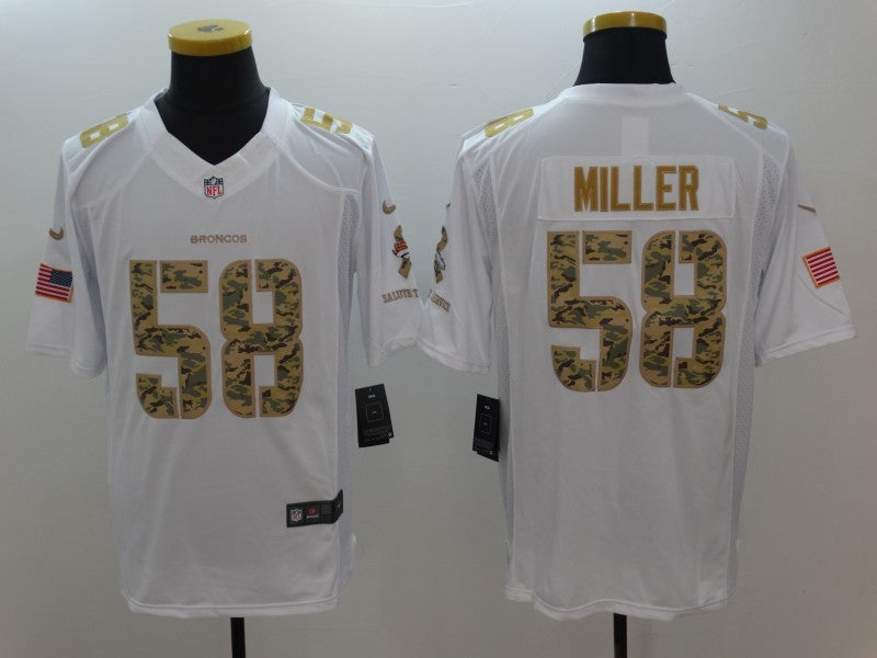 CAMISA DENVER BRONCOS - NFL - BRANCO R CAMUFLADO