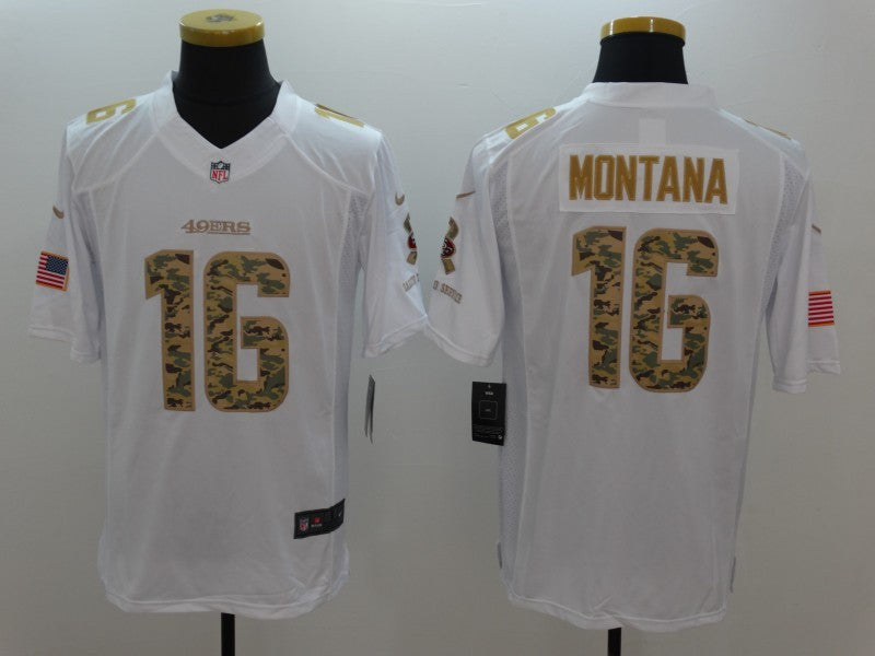 CAMISA SAN FRANCISCO 49ERS - NFL - BRANCO E AMARELO CAMUFLADO