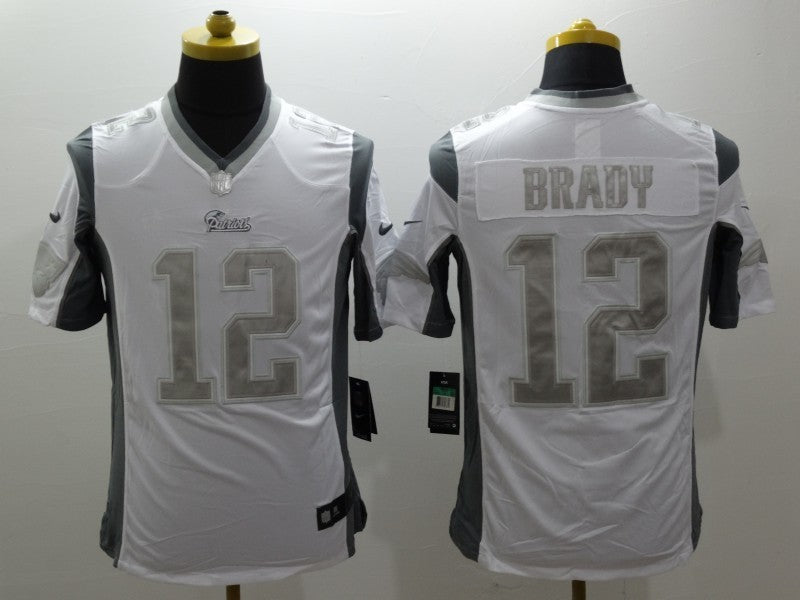 CAMISA  NEW ENGLAND PATRIOTS - NFL - BRANCO, PRETO E PRATA