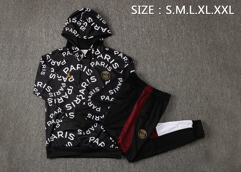 KIT MOLETOM - PARIS SAINT GERMAIN (PSG) - PRETO PARIS