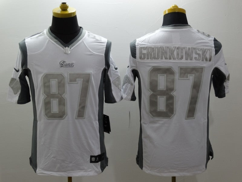 CAMISA  NEW ENGLAND PATRIOTS - NFL - BRANCO, PRETO E PRATA