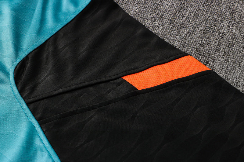 KIT PRÉ JOGO - CHELSEA - PRETO, LARANJA E AZUL