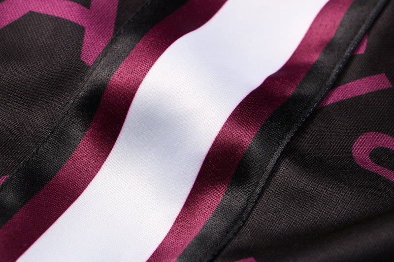 KIT PASSEIO COM CAPUZ - PARIS SAINT GERMAIN (PSG) - PRETO E ROXO