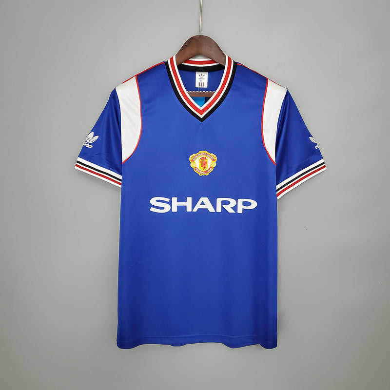 CAMISA MANCHESTER UNITED - RETRÔ - TORCEDOR - 1985/1986