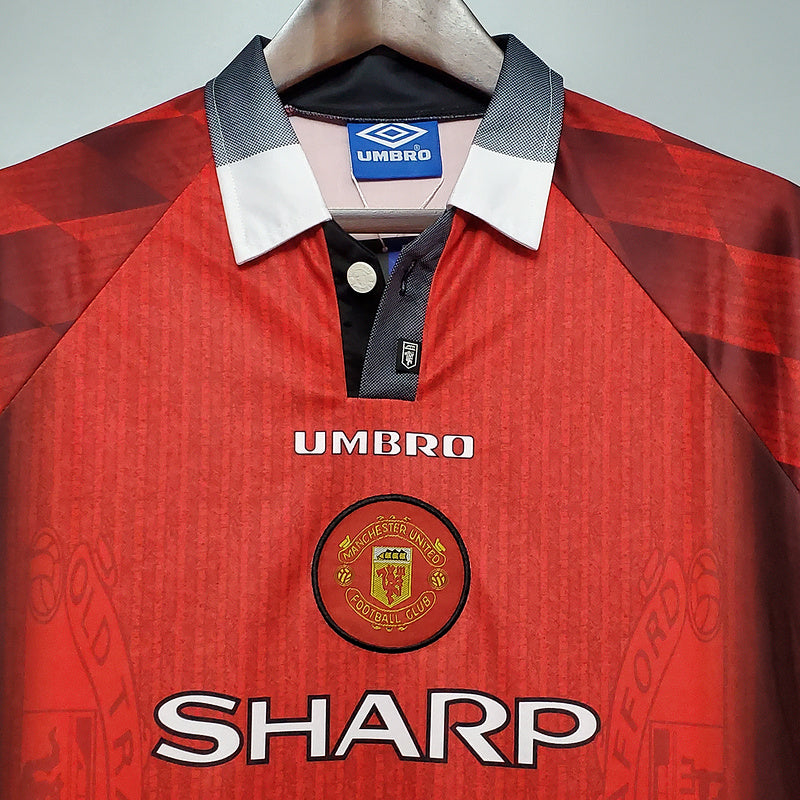 MANGA LONGA MANCHESTER UNITED- RETRÔ - TORCEDOR - 1996