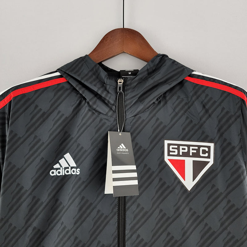 CORTA VENTO - SÃO PAULO - CINZA, VERMELHO E BRANCO - 2022