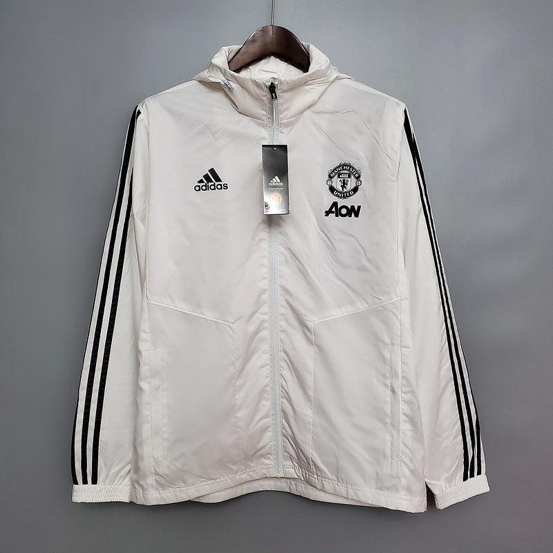 CORTA VENTO - MANCHESTER UNITED- BRANCO E PRETO