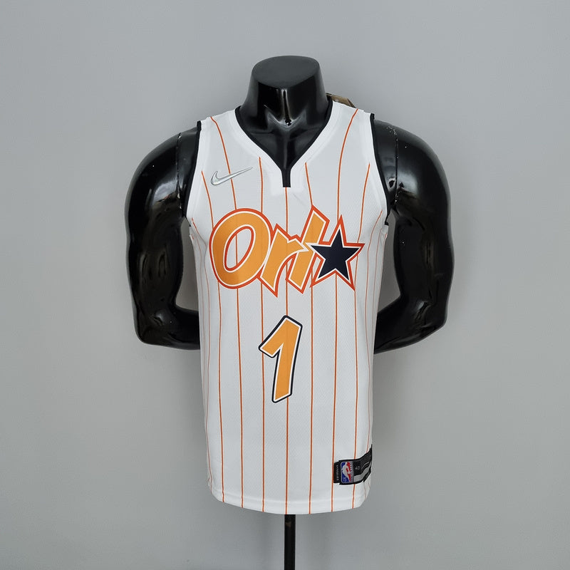 CAMISA ORLANDO MAGIC - BRANCA COM NIKE BRILHANTE - ICON EDITION 75TH ANNIVERSARY - 2021/ 2022