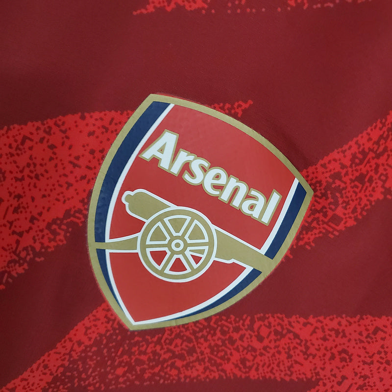 CORTA VENTO - ARSENAL - VERMELHO E BRANCO