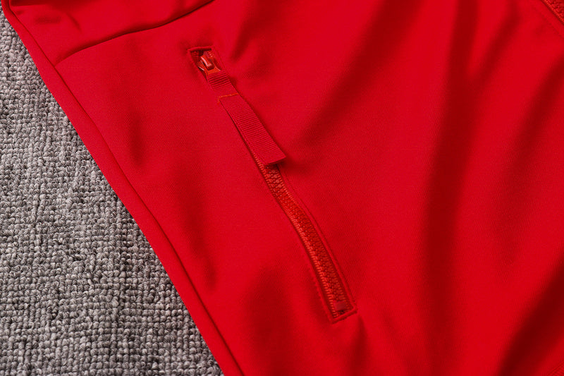 KIT PASSEIO COM CAPUZ - ARSENAL - VERMELHO E BRANCO