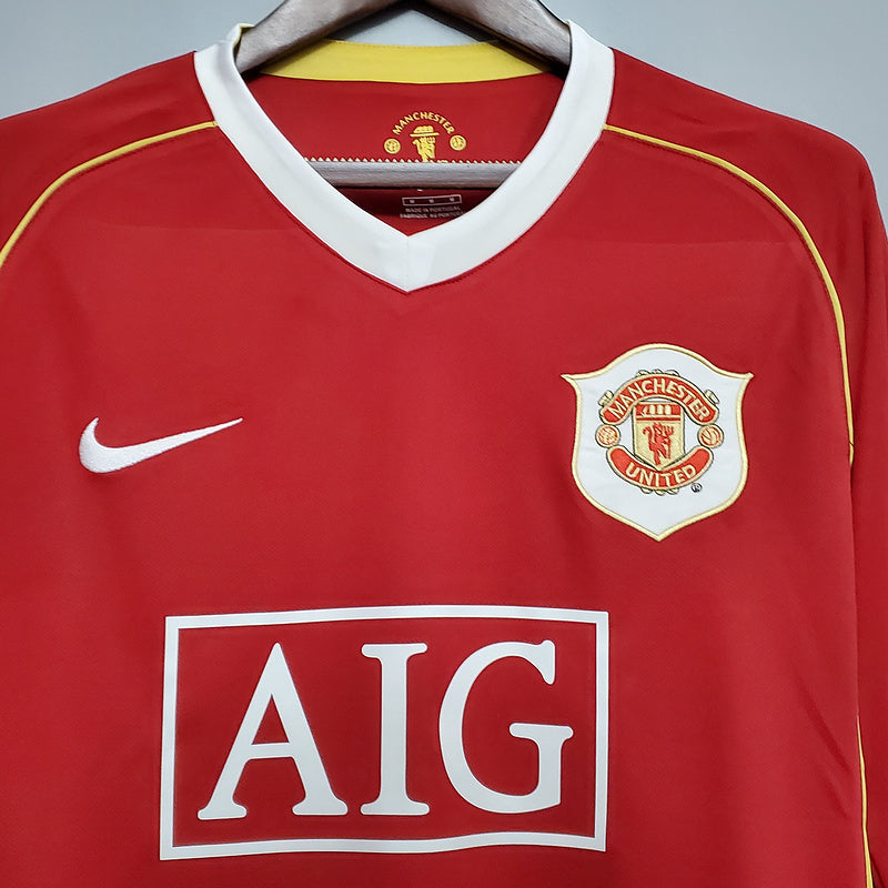 MANGA LONGA MANCHESTER UNITED - RETRÔ - TORCEDOR - 2006