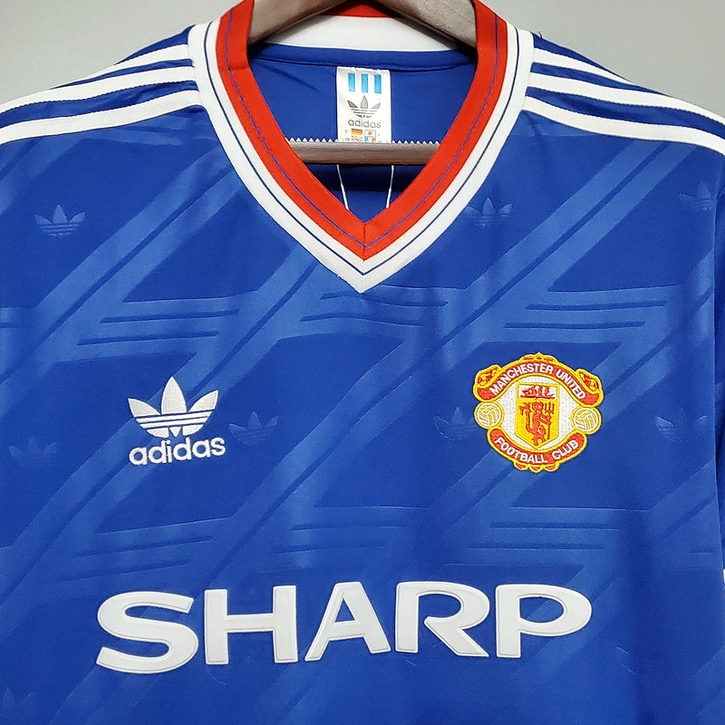 CAMISA MANCHESTER UNITED - RETRÔ - TORCEDOR - 1986