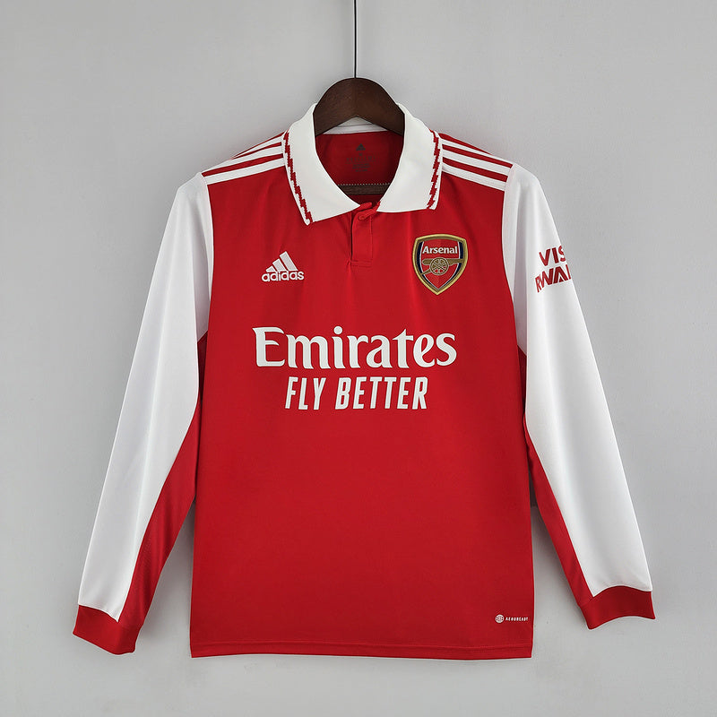 CAMISA ARSENAL - MANGA LONGA -  CASA/ HOME - TORCEDOR - 22/23