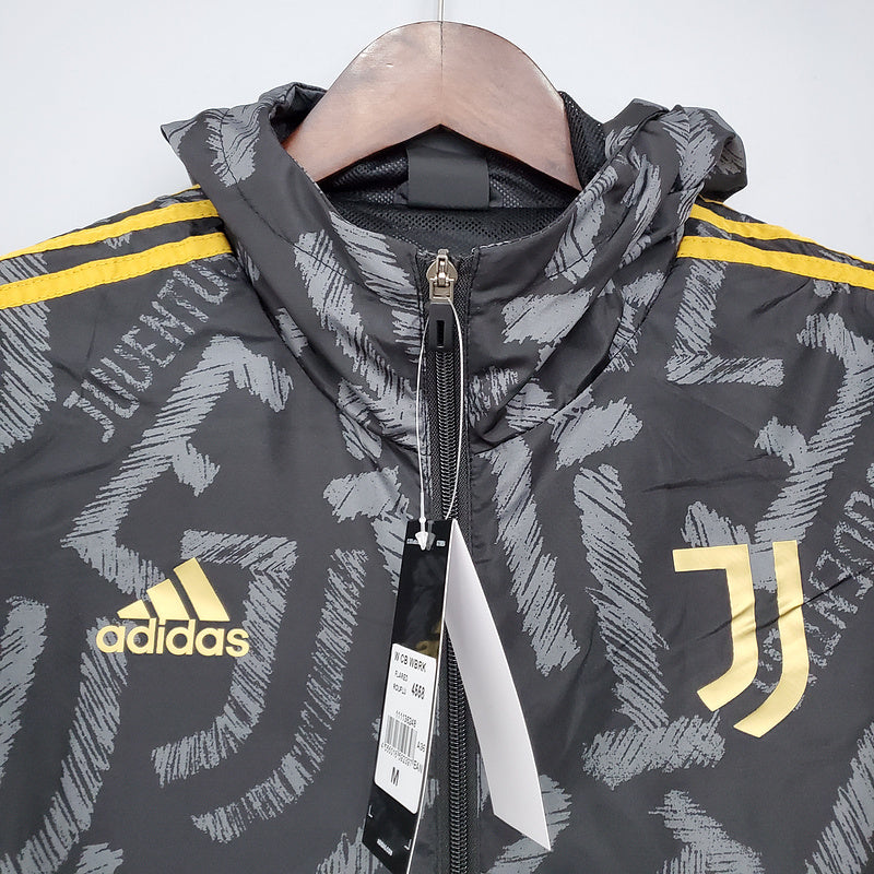 CORTA VENTO - JUVENTUS - PRETO E AMARELO