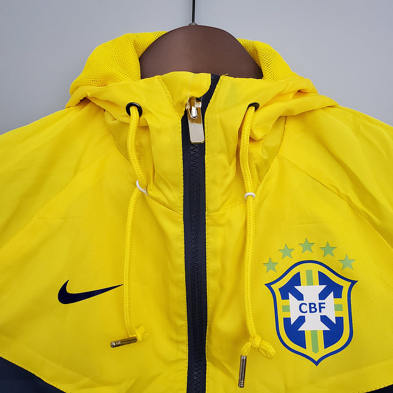 CORTA VENTO - BRASIL - AZUL E AMARELO