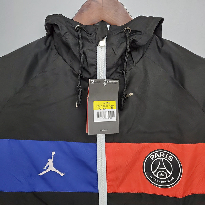 CORTA VENTO - PARIS SAINT GERMAIN (PSG) - PRETO, AZUL E VERMELHO
