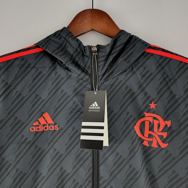 CORTA VENTO - FLAMENGO - CINZA E VERMELHO - 2022