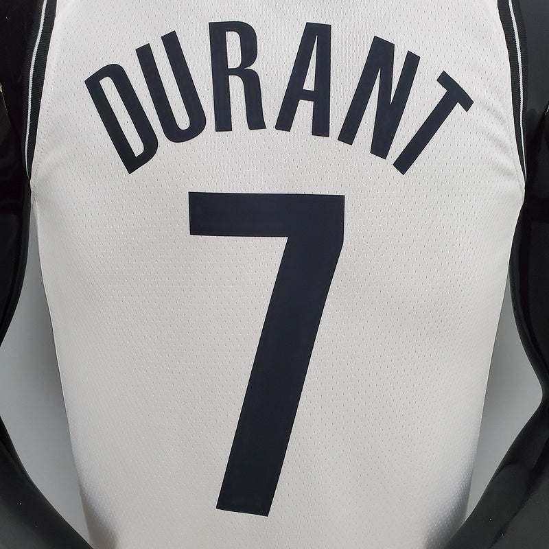 CAMISA BROOKLYN NETS - ICON EDITION 75TH ANNIVERSARY - NIKE BRILHANTE - BRANCA - 2021/ 2022