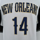 CAMISA NEW ORLEANS PELICANS - BRANCA COM NIKE BRILHANTE - ICON EDITION 75TH ANNIVERSARY - 2021/ 2022
