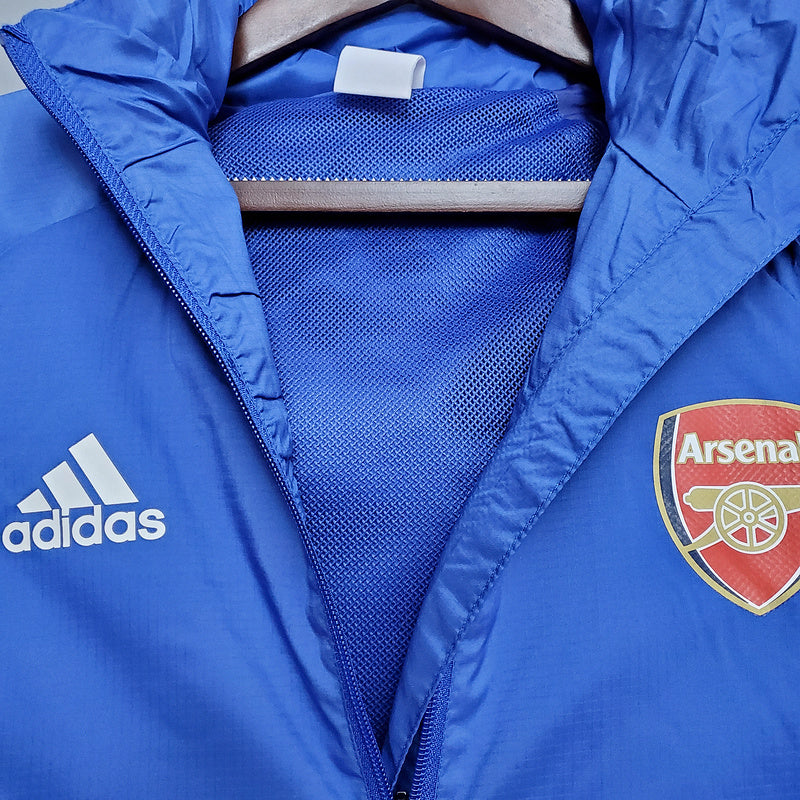 CORTA VENTO - ARSENAL - AZUL E BRANCO