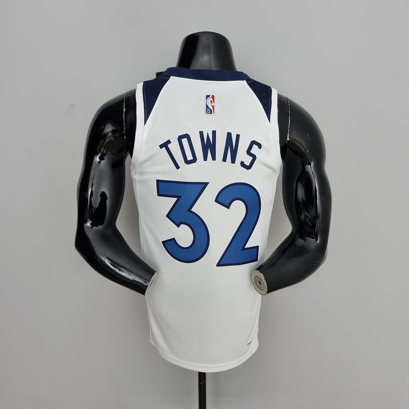 CAMISA MINNESOTA TIMBERWOLVES - BRANCA COM NIKE BRILHANTE - CITY EDITION 75TH ANNIVERSARY - 2022