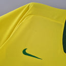 CAMISA BRASIL - CONCEITO AMARELA COM VERDE - TORCEDOR - 22/ 23