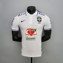 Carregar imagem no visualizador da galeria, CAMISA BRASIL - BRANCA - PÓLO - TORCEDOR - 21/22
