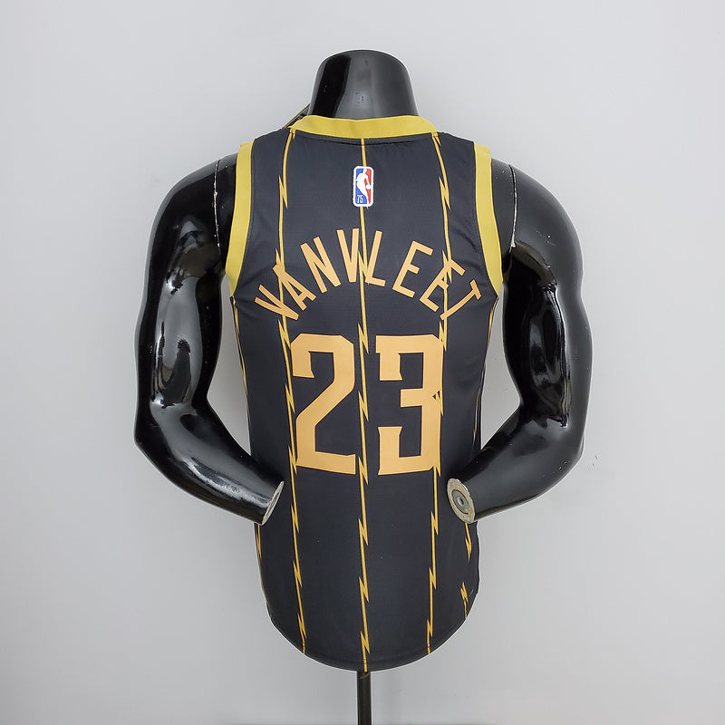 CAMISA TORONTO RAPTORS - PRETA COM NIKE BRILHANTE - CITY EDITION 75TH ANNIVERSARY - 2022