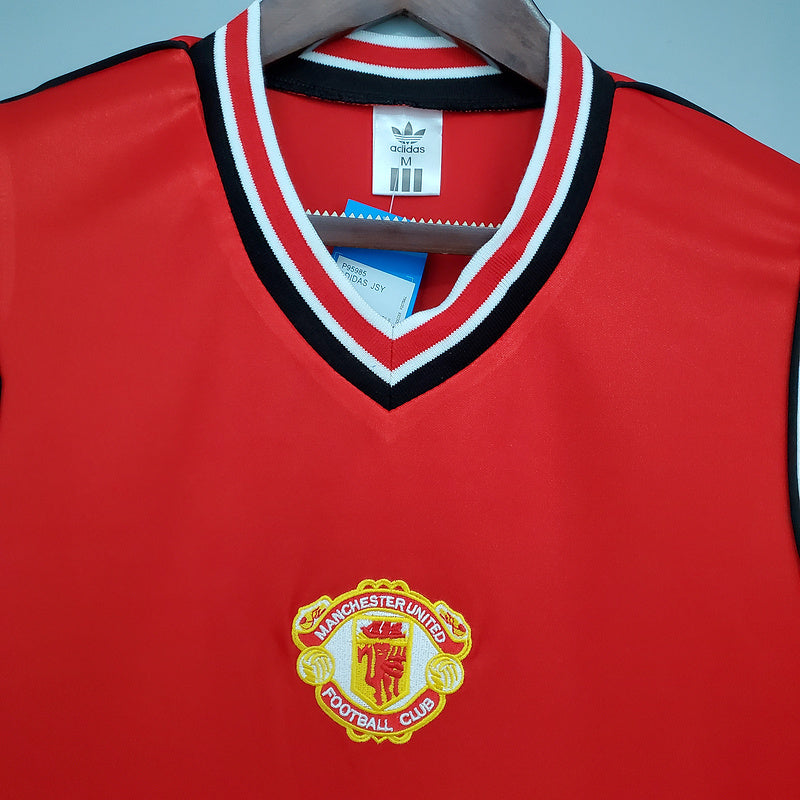CAMISA MANCHESTER UNITED - RETRÔ - TORCEDOR - 1985/1986