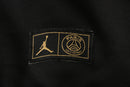 KIT PASSEIO COM CAPUZ - PARIS SAINT GERMAIN (PSG) - PRETO, DOURADO E BRANCO