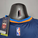CAMISA OKLAHOMA CITY THUNDER - TEMPORADA 21/22 - AZUL LISTRADA