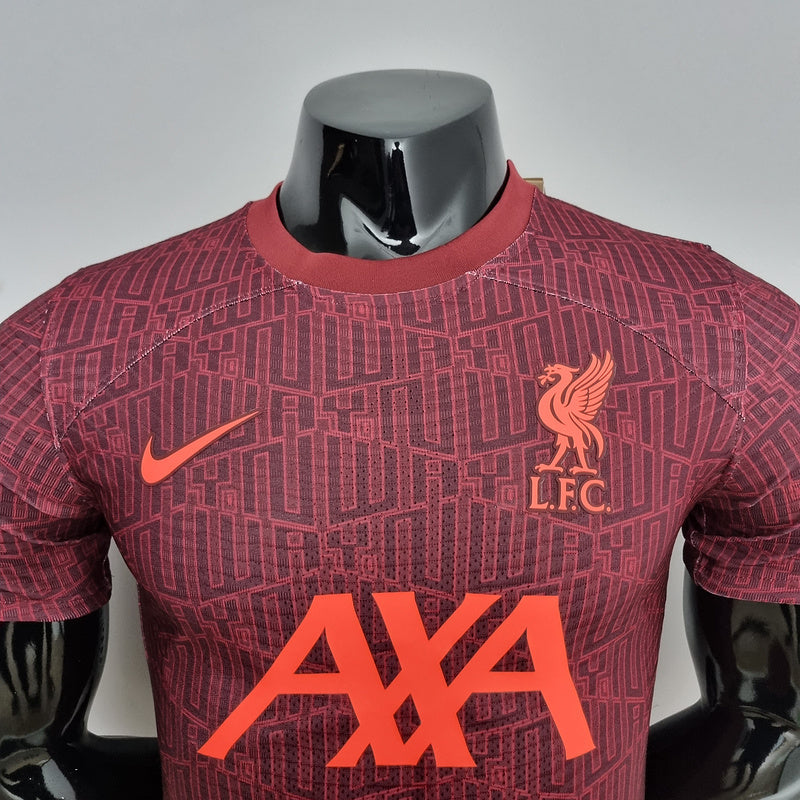 CAMISA LIVERPOOL - TREINO/ TRAINNING - VINHO - JOGADOR - 22/23