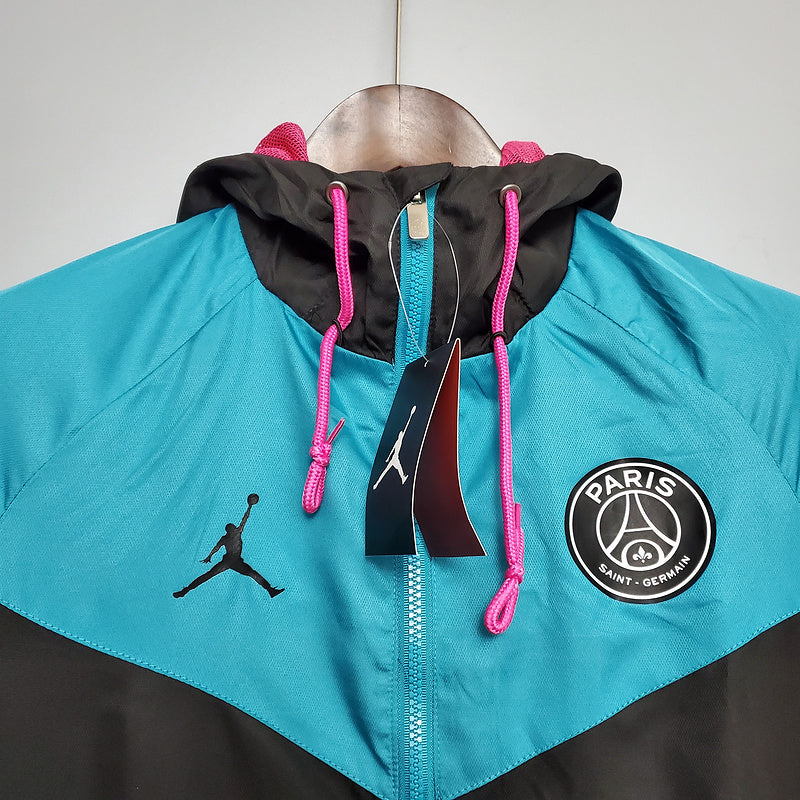 CORTA VENTO - PARIS SAINT GERMAIN (PSG) - PRETO, AZUL E ROXO