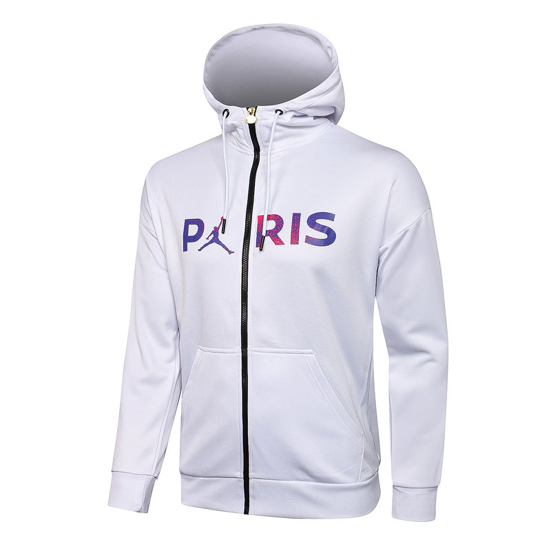KIT PASSEIO COM CAPUZ - PARIS SAINT GERMAIN (PSG) - BRANCO, ROXO E ROSA