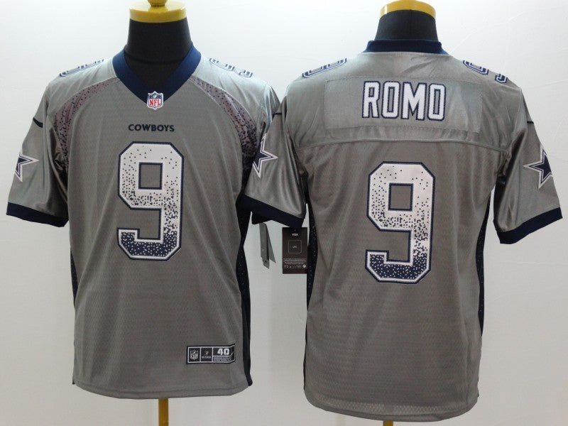 CAMISA DALLAS COWBOYS - NFL - CINZA E PRETO DEGRADÊ