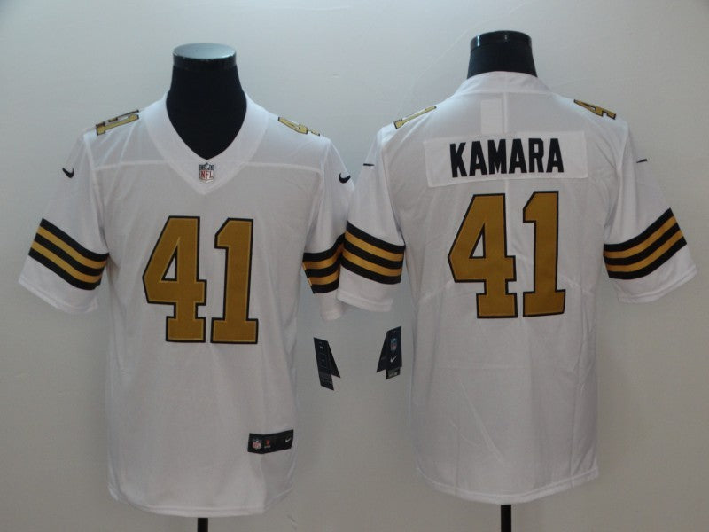 CAMISA NEW ORLEANS SAINTS  - NFL - BRANCO, PRETO E DOURADO