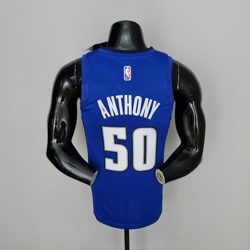 CAMISA ORLANDO MAGIC - AZUL COM JORDAN BRILHANTE - ICON EDITION 75TH ANNIVERSARY - 2021/ 2022