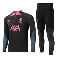 Carregar imagem no visualizador da galeria, KIT PRÉ JOGO - LIVERPOOL - PRETO  COM DETALHES ROSA
