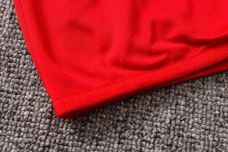 KIT PASSEIO COM CAPUZ - MANCHESTER UNITED - AZUL ESCURO BÁSICO