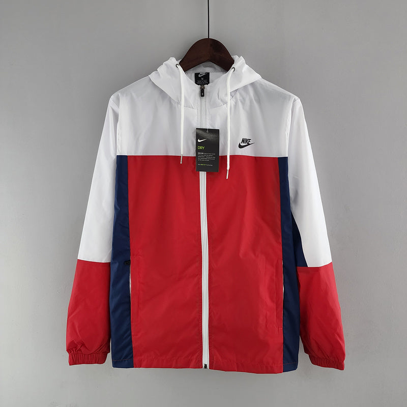 CORTA VENTO - STREETWEAR - SWOOSH - VERMELHO, BRANCO E AZUL - 2022