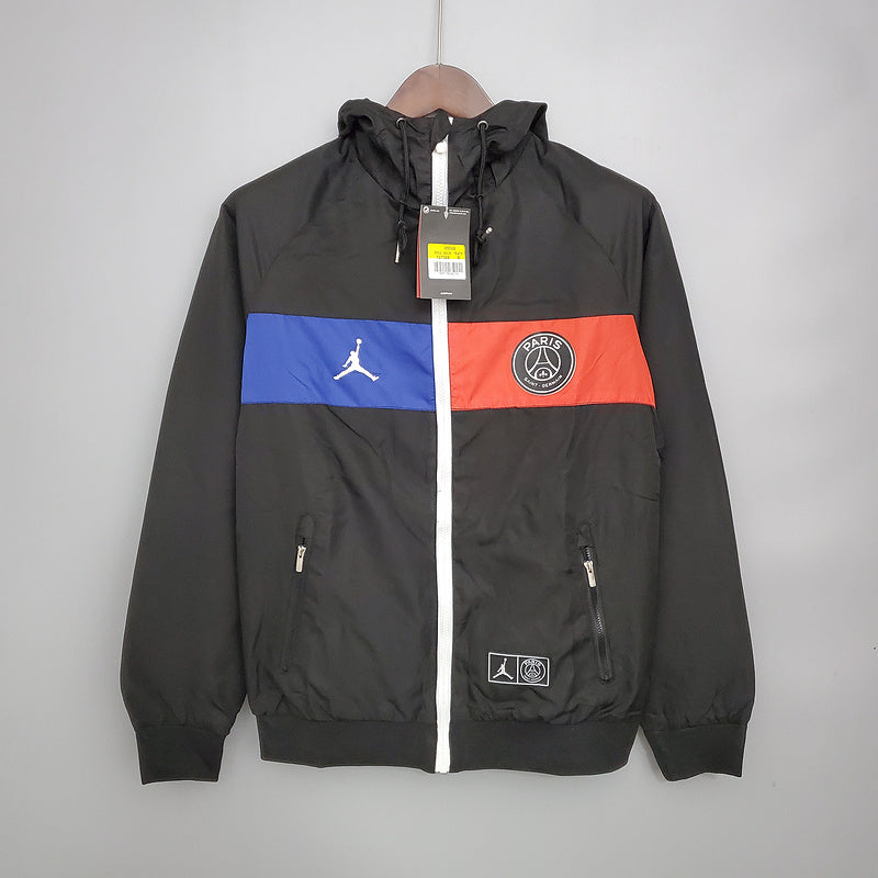 CORTA VENTO - PARIS SAINT GERMAIN (PSG) - PRETO, AZUL E VERMELHO