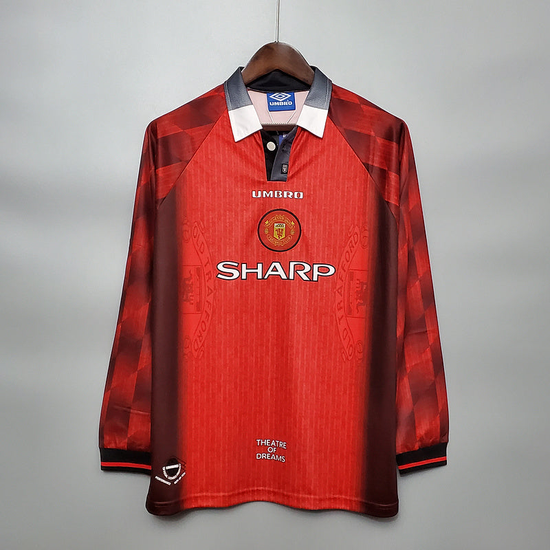 MANGA LONGA MANCHESTER UNITED- RETRÔ - TORCEDOR - 1996