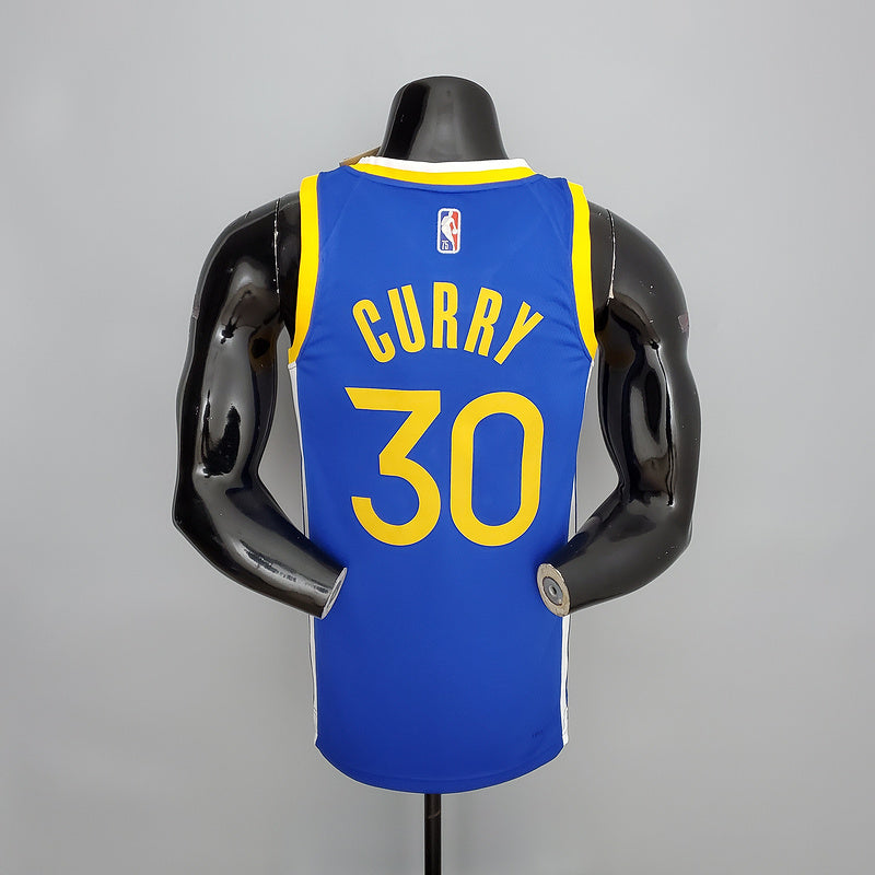 CAMISA GOLDEN STATE WARRIORS - AZUL COM NIKE BRILHANTE - ICON EDITION 75TH ANNIVERSARY - 2021/ 2022
