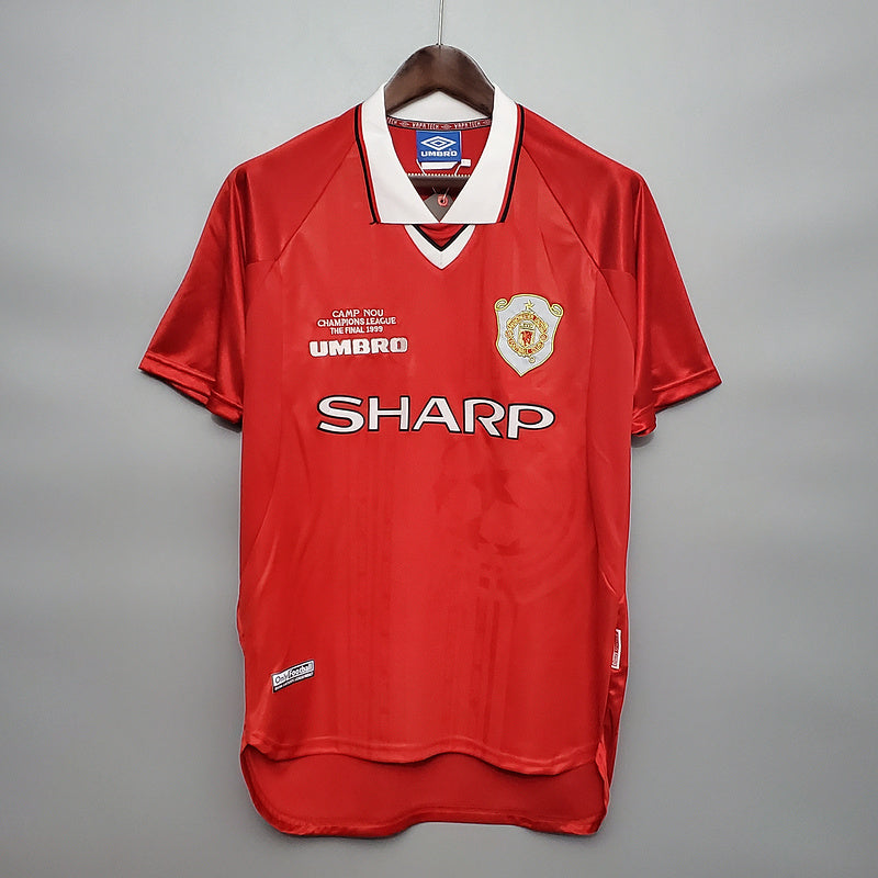 CAMISA MANCHESTER UNITED - RETRÔ - TORCEDOR - 1999