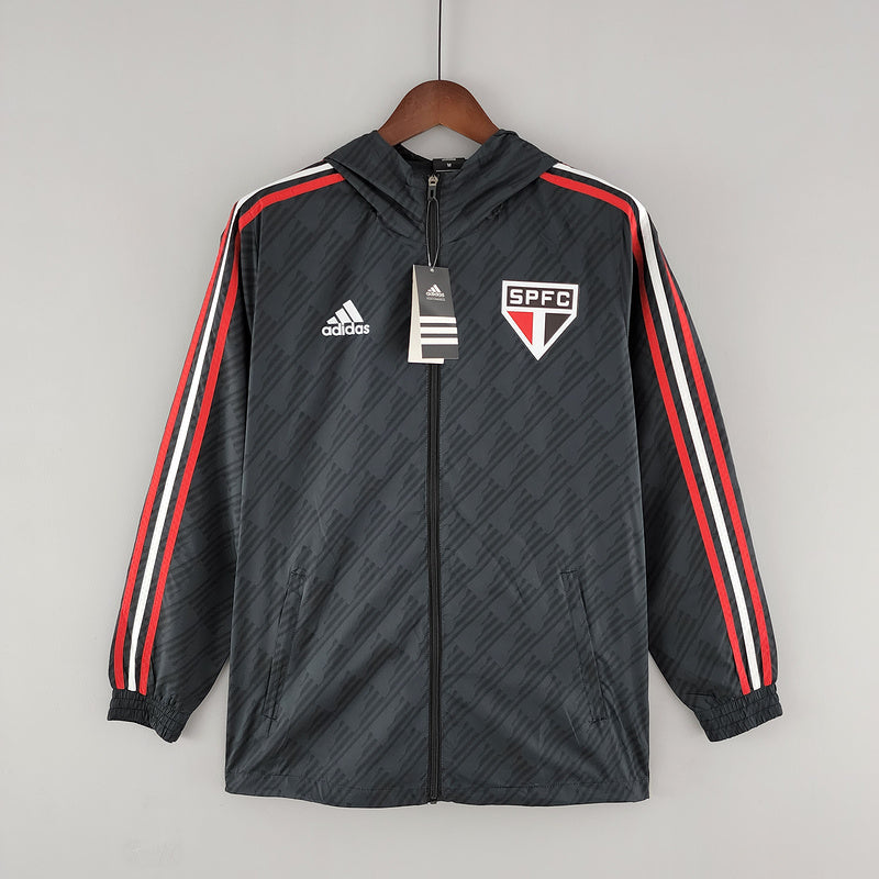 CORTA VENTO - SÃO PAULO - CINZA, VERMELHO E BRANCO - 2022