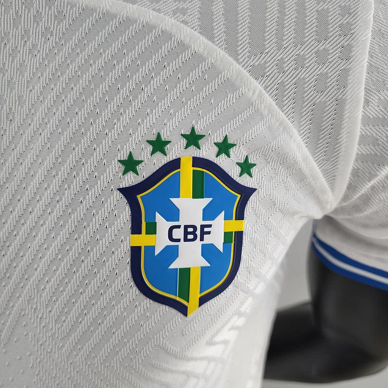 CAMISA BRASIL - BRANCA E AZUL - CONCEITO - JOGADOR - 22/23